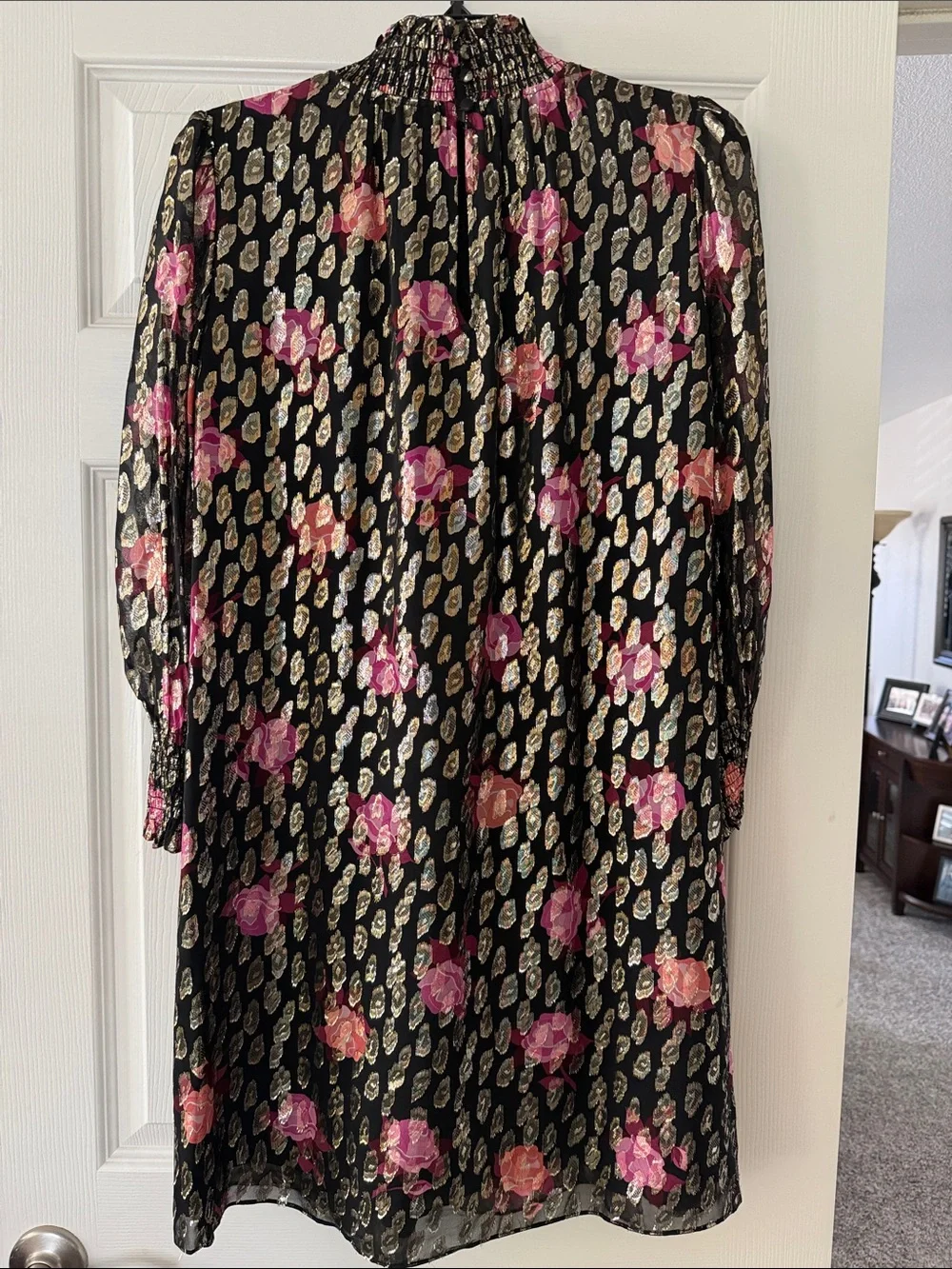 Kate Spade New York Rose Garden Smocked Shift Dress